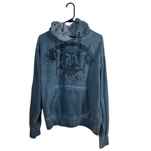 Tap Out Mens Blue Hoodie size XL